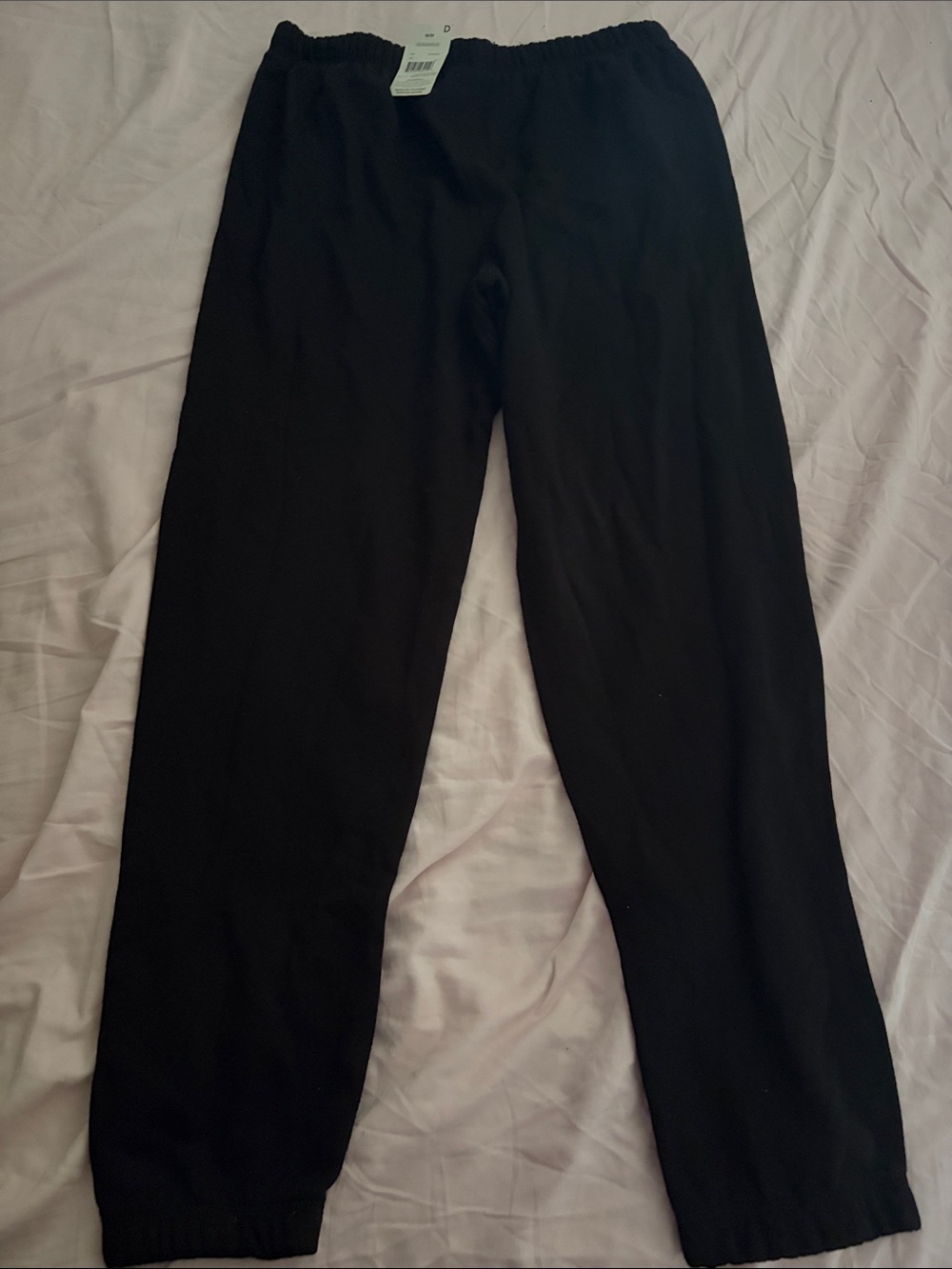 George Black Jogger Sweatpants with White Drawcord